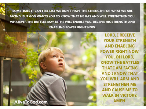 You have armed me with strength for the battle