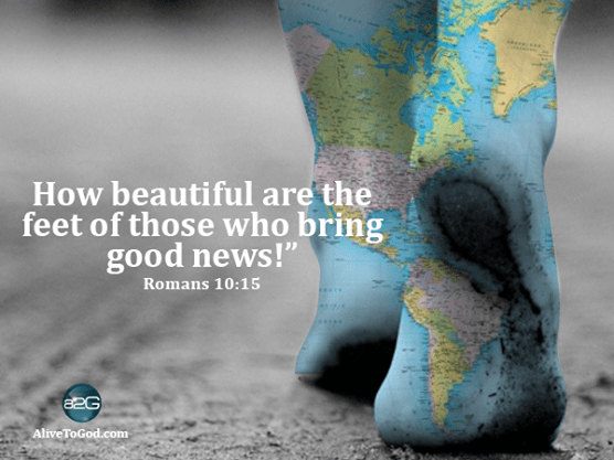 AliveToGod.com - Romans 10.15