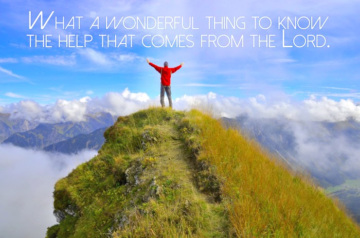 Freude am Berggipfel